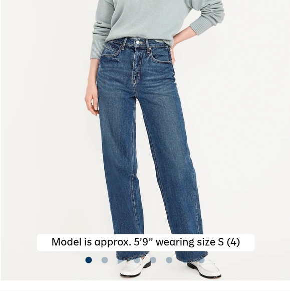 Old Navy Blue Flare Wide Leg Jeans - Picture 5 of 5